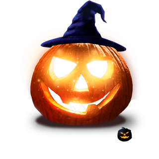 万圣节节日卡通素材南瓜南瓜灯