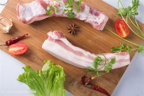 红烧肉精品食材五花肉摄影图片