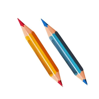 铅笔彩色学习元素