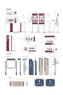 简约标识设计小区标识导视牌