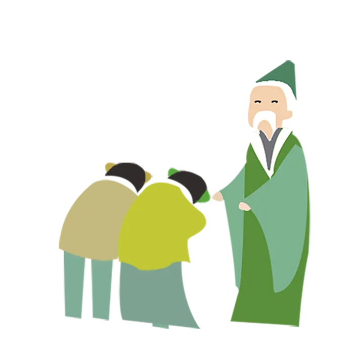 老先生学生卡通简笔少儿兴趣班