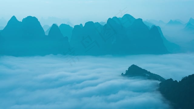 山, 云, , 自然, 寒冷的, 天空, 景观