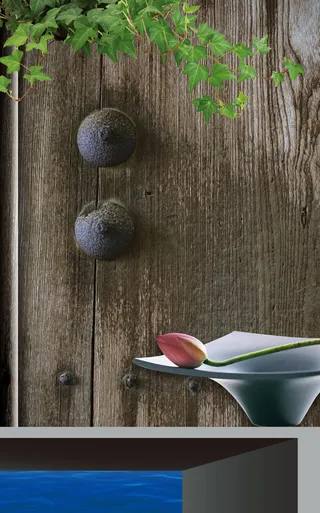 木门茶艺中国风背景