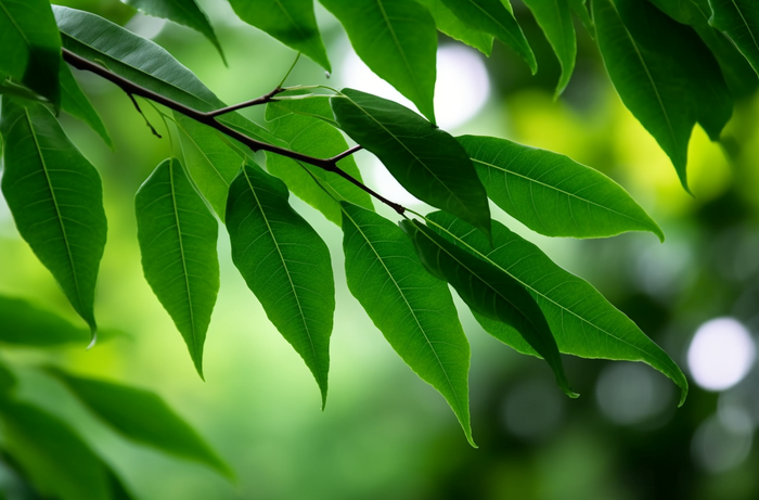 一棵树的特写绿叶摄影图(4080x2688)