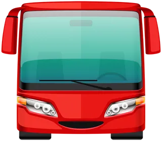 红色车辆卡通简笔