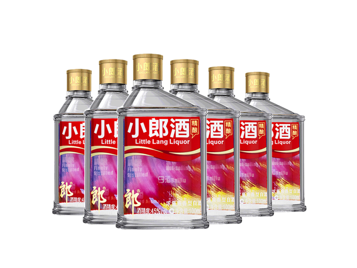 超市商品清晰大图免抠实物摄影png格式图片透明底品牌白酒小朗酒(2)