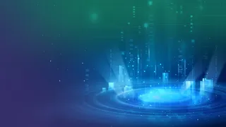 科技光芒数码矩阵背景板