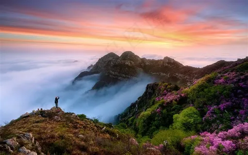 山脉云海山水风景图片 山脉云海山水风景图片
