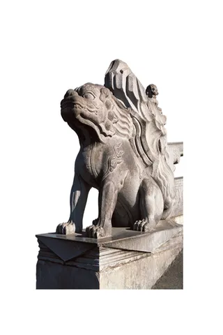 雕塑动物看门素材