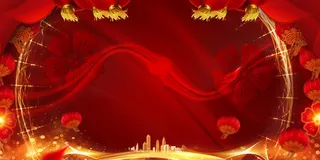 设计红色新年2022背景