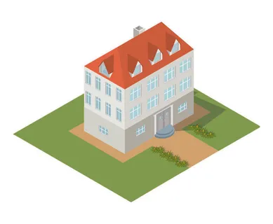 分析图素材图标集合景观建筑立面插画场景AI矢量图形设计