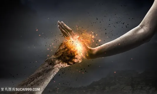 禁止手势与拳头创意高清图片