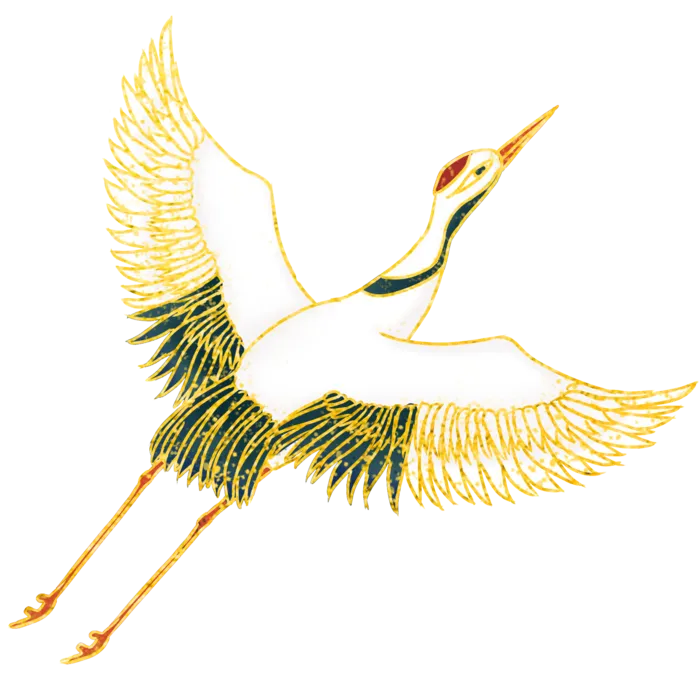 中国风古典中式国潮风手绘飞鹤图案仙鹤装饰素材PNG免抠插画元素