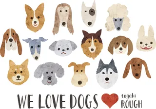 矢量可爱狗狗图案素材03