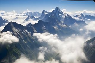 雪山风景摄影背景