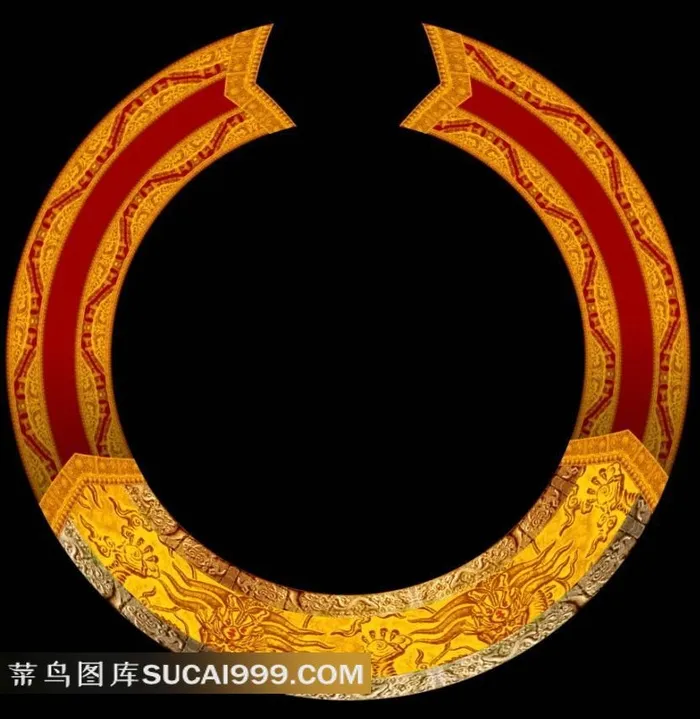 中国古典龙纹麦惠纹