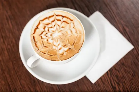 花式拉花的唯美咖啡图片