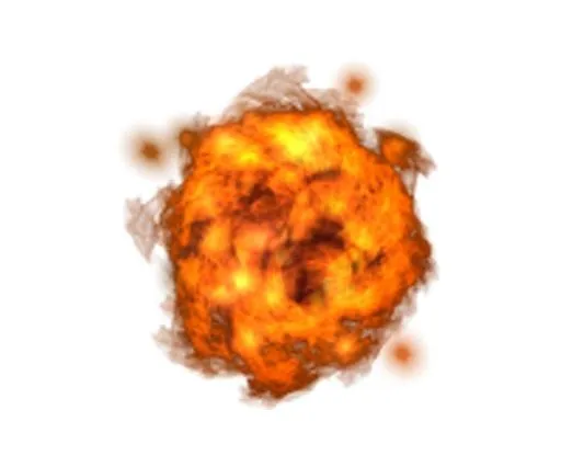 爆炸 PNG免抠(600x500)