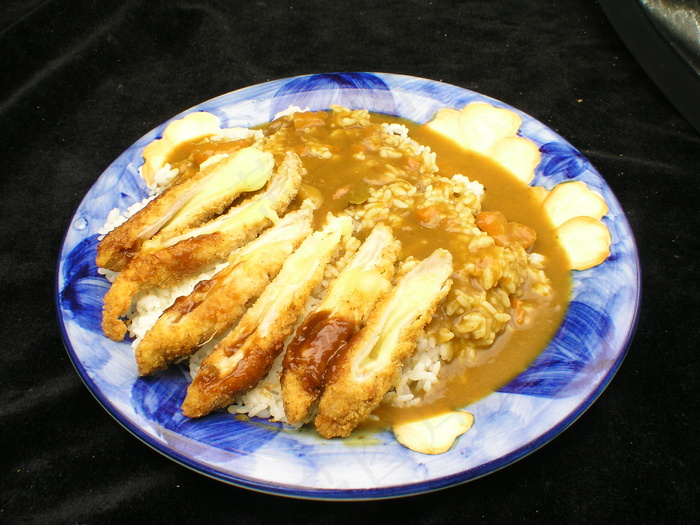1215奶酪猪肉卷咖喱饭
