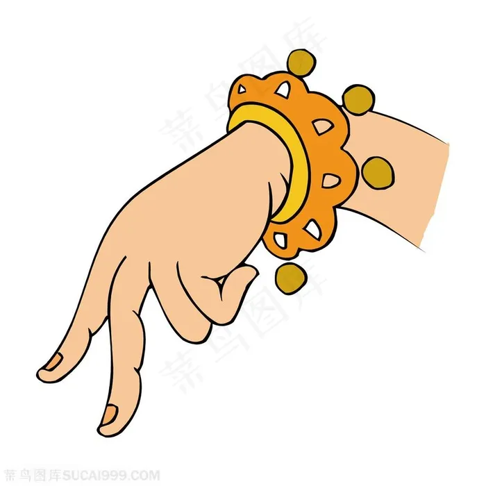 佛手png矢量单手手势佛手图片