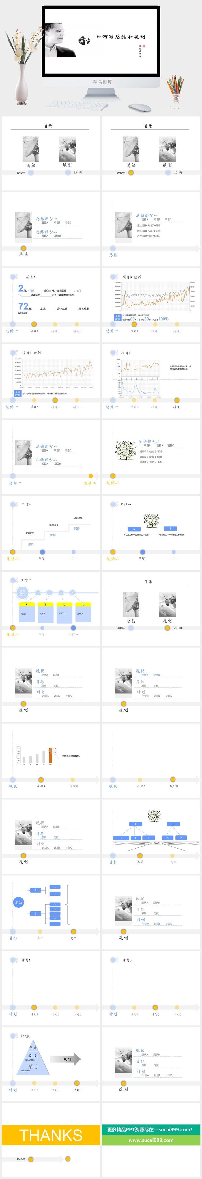 总结与规划精品PPT模板