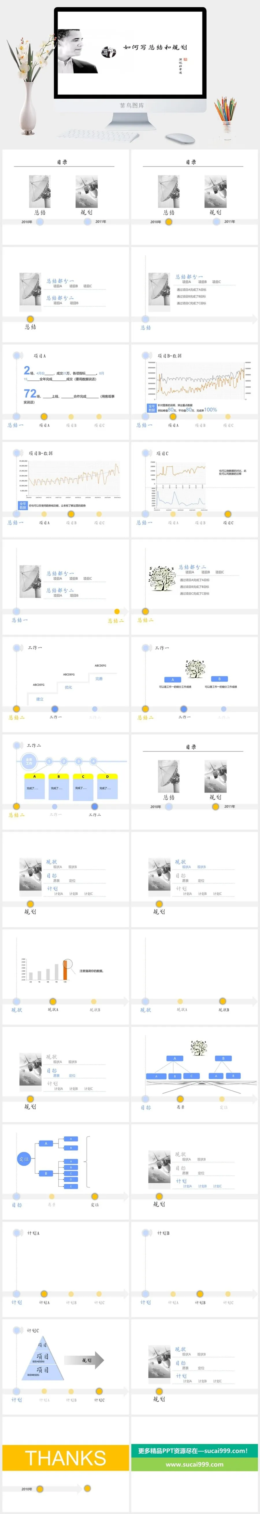 总结与规划精品PPT模板