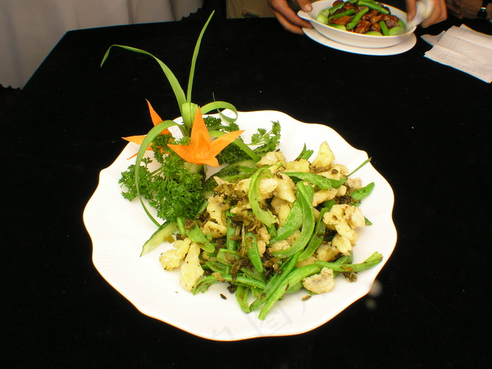 粤菜1358尖椒雪菜黄鱼脯jhbvc