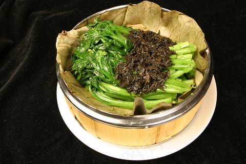 0566笼仔榄菜蒸菜心