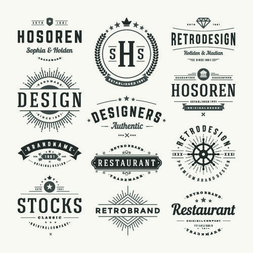 手绘Logo标志素材