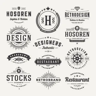 手绘Logo标志素材