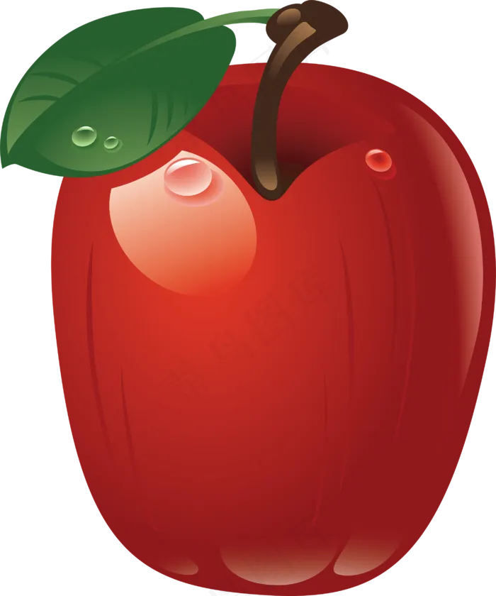 多汁的 苹果 清新 红苹果 水果 免抠