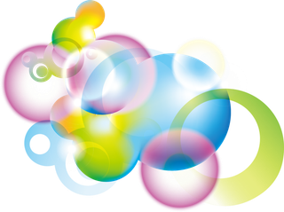 圆圈卡通光圈彩色