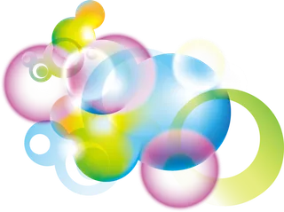 圆圈卡通光圈彩色