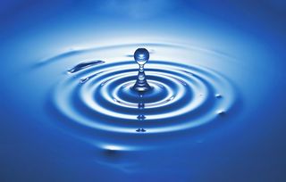 水滴水珠蓝色背景