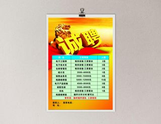 招聘海报 广告