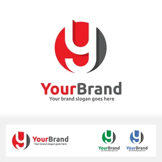 图标标识标志立体几何图形企业商标VI品牌LOGO设计模板AI矢量素材