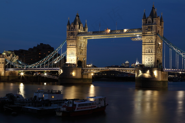 英国伦敦桥夜景图片