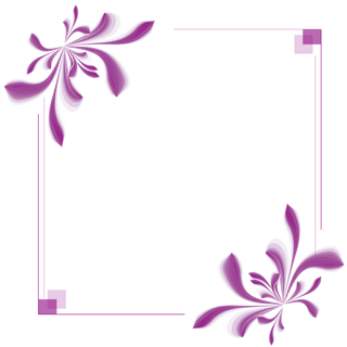 卡通紫色边框