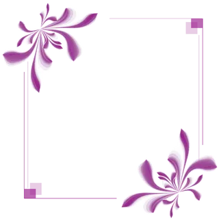 卡通紫色边框