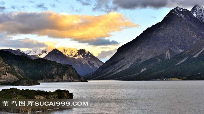 西藏然乌湖风景素材