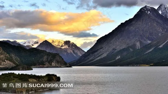 西藏然乌湖风景素材
