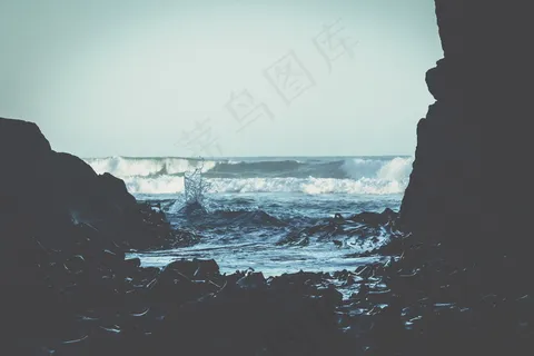 海岸风景摄影图