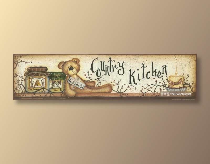 卡通熊时尚装饰画