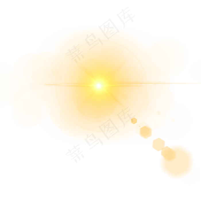 太阳光晕免扣素材