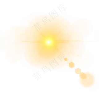 太阳光晕免扣素材