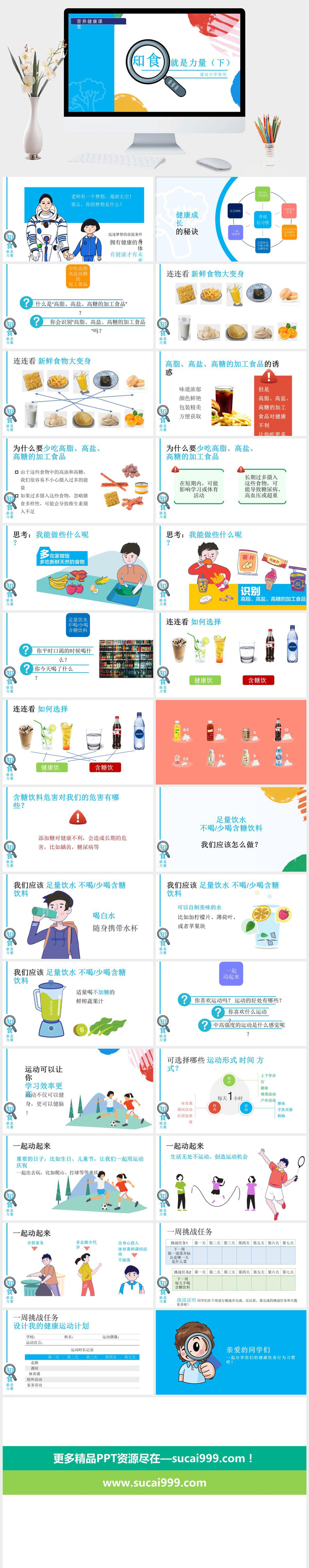 全民营养周营养健康课堂小学生版