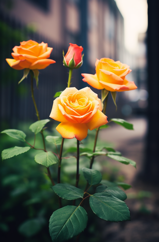 玫瑰花月季摄影图 