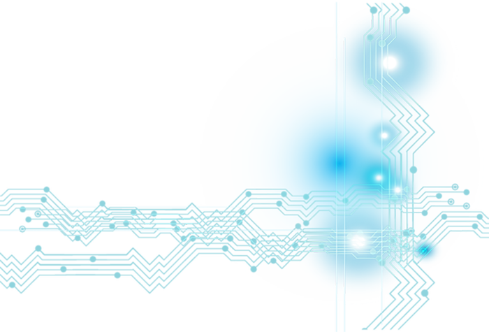 蓝色电路蓝色光芒点科技kv主视觉