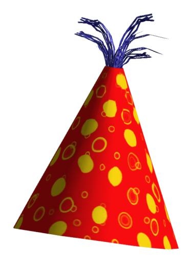 派对生日帽 PNG免抠(550x750)