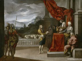 对法拉翁的行为表示遗憾油画